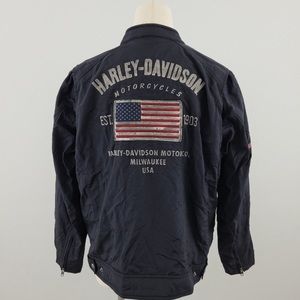 Harley Davidson Colton Canvas Casual Moto Jacket